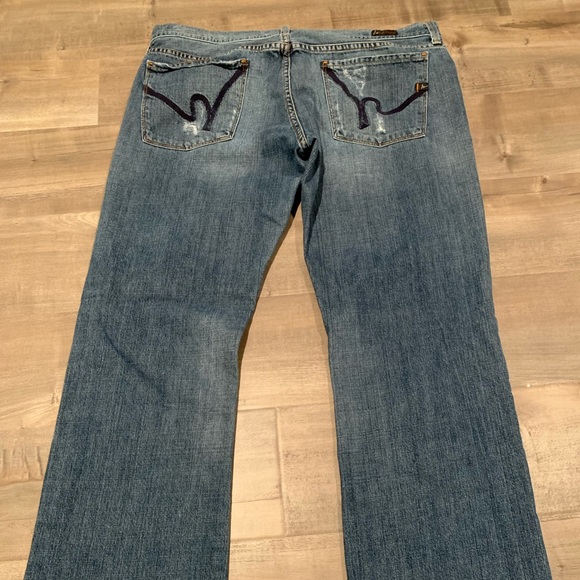 Men’s Citizens Jagger 609 Boot Cut Blue Jeans - Picture 2 of 8